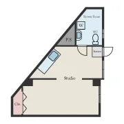 Shin-Tokunaga Bldg. No.205 Floor Plan