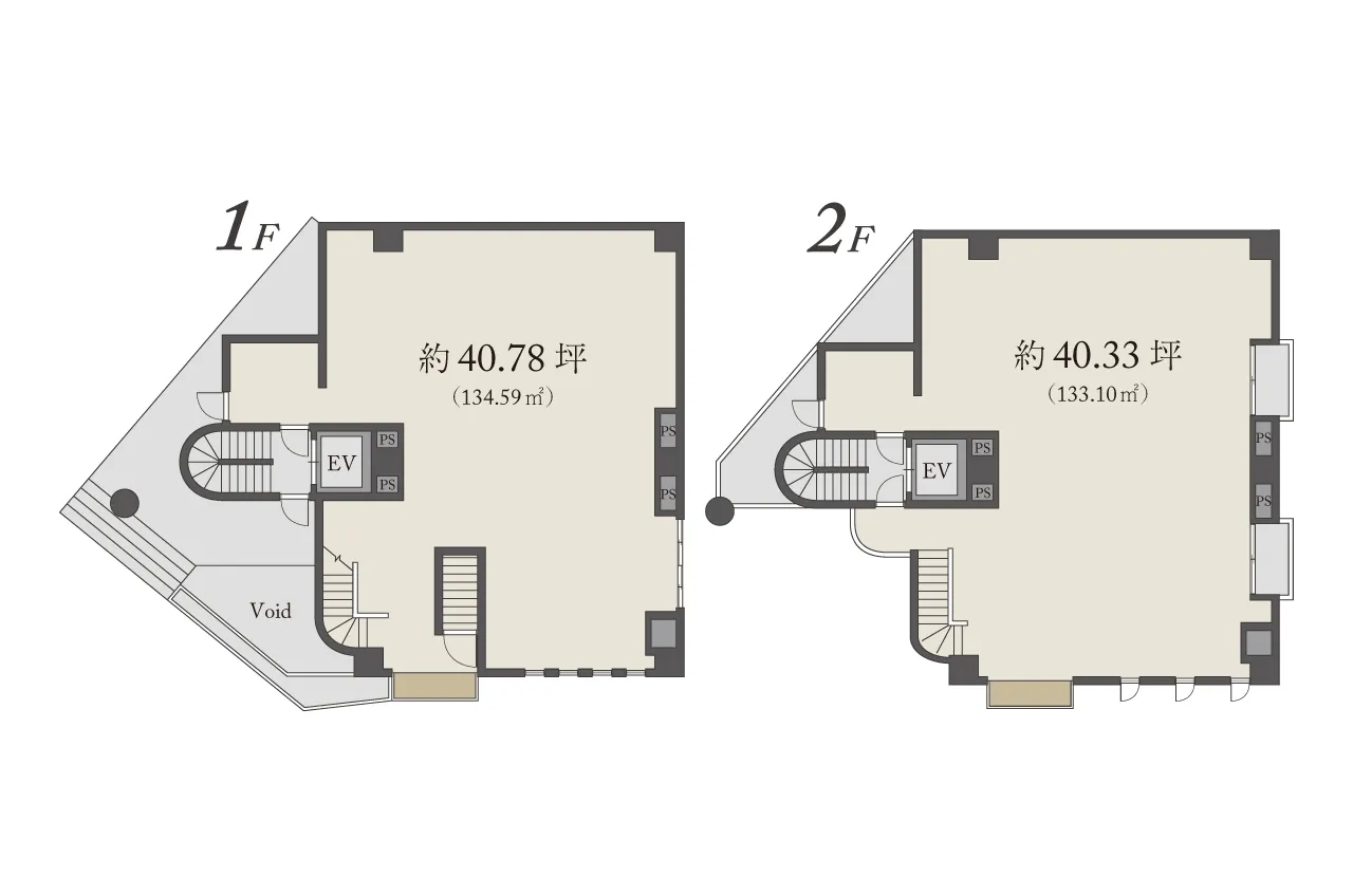 Tohgen Bildg. No.1F-2F - Retail Space for Rent ( 267.69